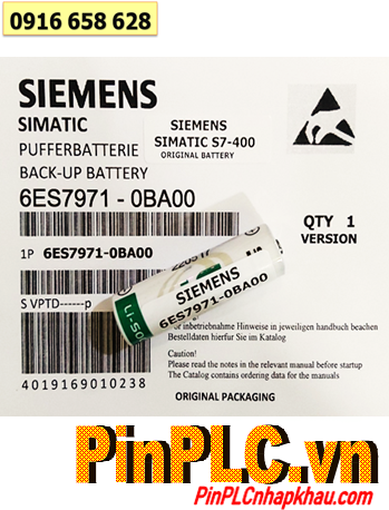 Siemens 6ES7971-0BA00, Pin nuôi nguồn Siemens 6ES7971-0BA00 lithium 3.6v AA 2600mAh (Xuất xứ PHÁP)